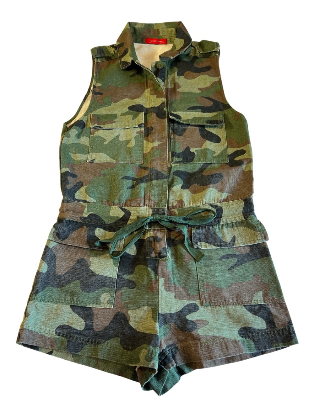 Camo Utility Romper by Signature8 - Size